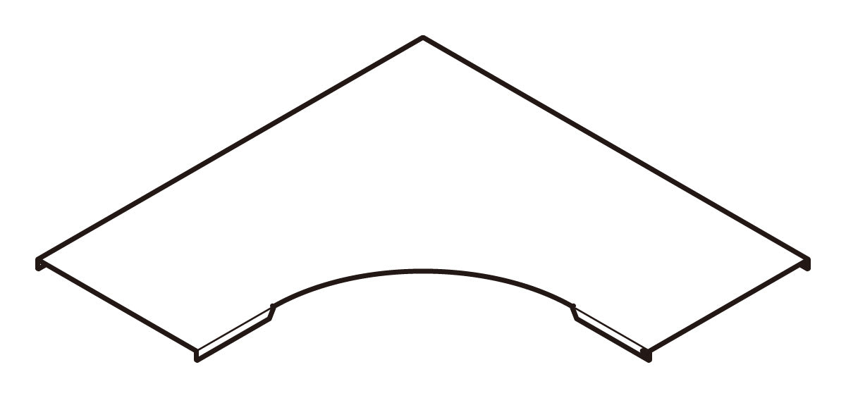 CVLA40|外直角L形分岐カバー