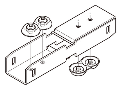 DGURD1|開口上下向き違い継ぎ金具