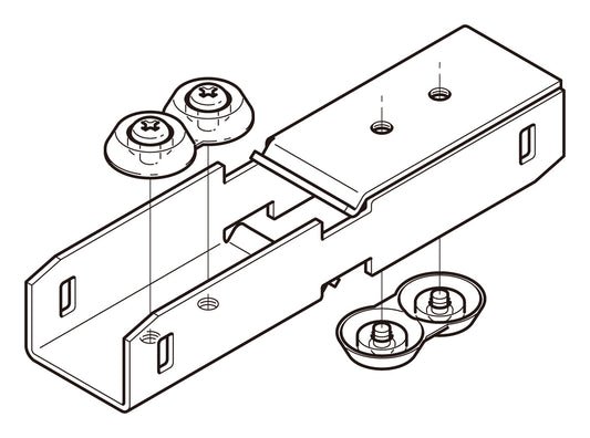 DGURD1|開口上下向き違い継ぎ金具