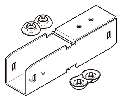 DGURD2|開口上下向き違い継ぎ金具