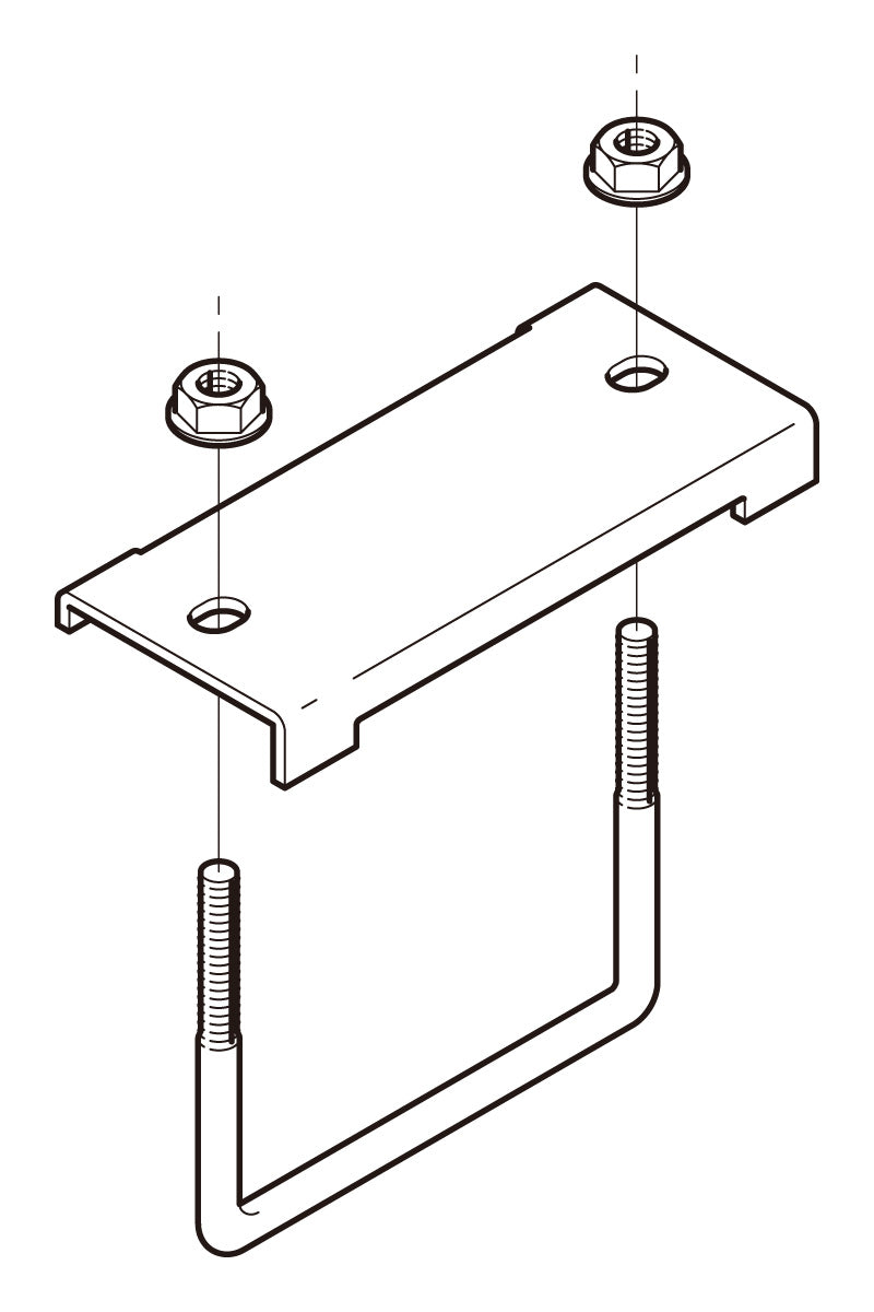 DH10UL|形鋼用交差支持金具