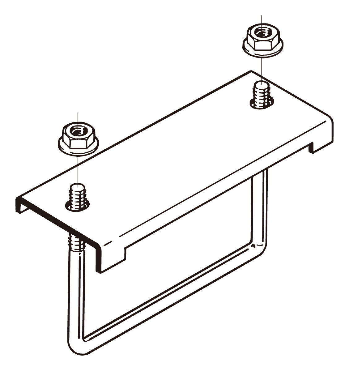 DH12UL|形鋼用交差支持金具