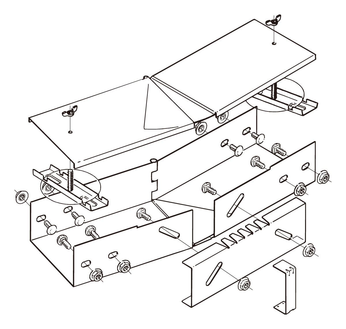 DP12HF|水平自在継ぎ金具