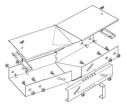 DP18HF|水平自在継ぎ金具