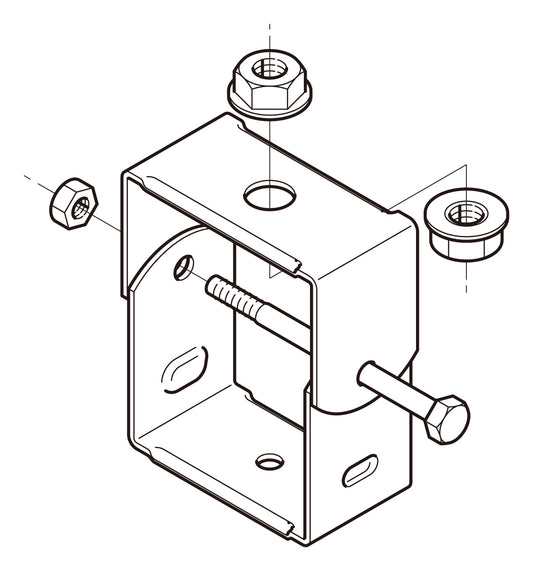 DPY3|吊ボルト用ダクト吊金具