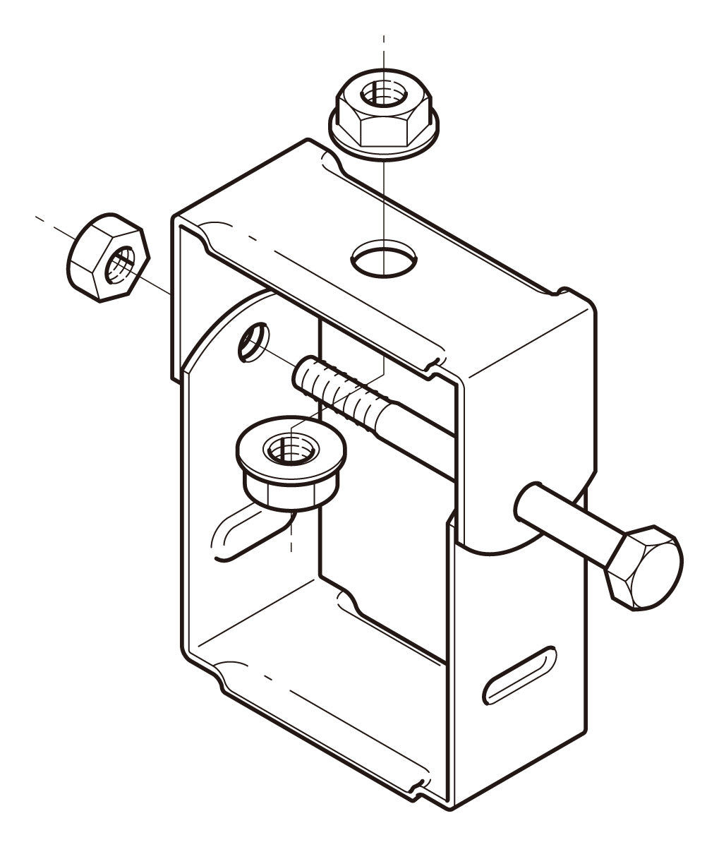 DPY7|吊ボルト用ダクト吊金具