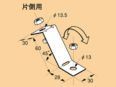 DYF1-W4|吊ボルト用振止金具W1/2