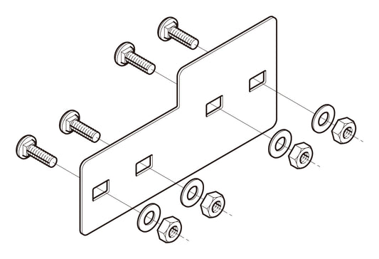 FRD7-10|段違い継ぎ金具