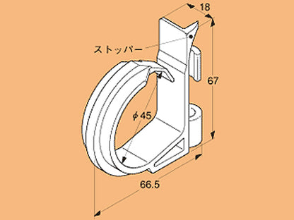 HT45-W3|PF管・ケーブル支持金具