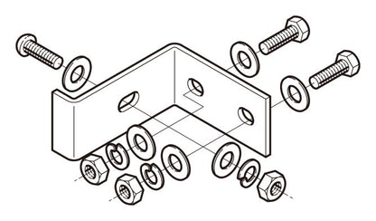 P-CGYQR1|立上りラック用耐震支持金具