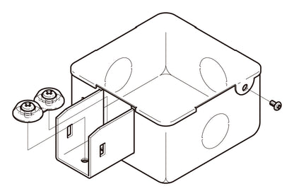 P-DB2EN|分岐ボックス 標準色塗装
