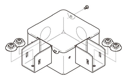 P-DB2LN|分岐ボックス 標準色塗装