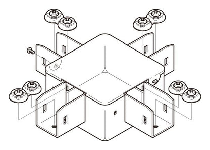 P-DB2XN|分岐ボックス 標準色塗装