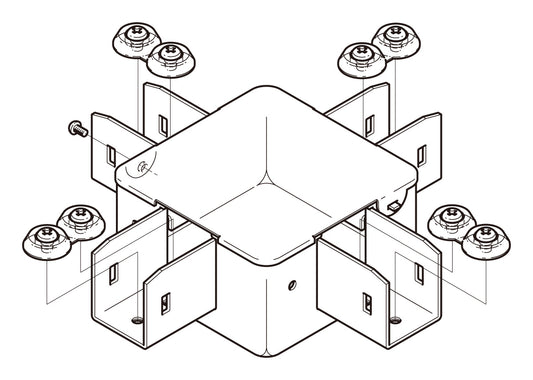 P-DB2XN|分岐ボックス 標準色塗装