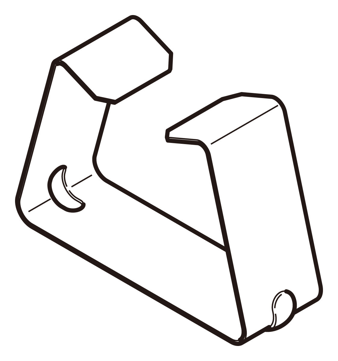 P-DF1C|カバー止め金具 標準色塗装