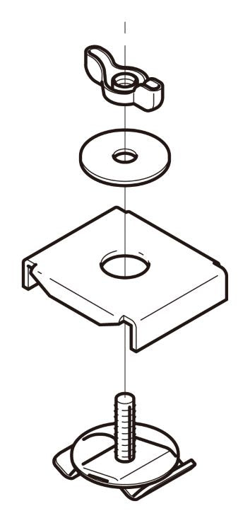 P-DK1UKB|照明器具取付金具用補助金具