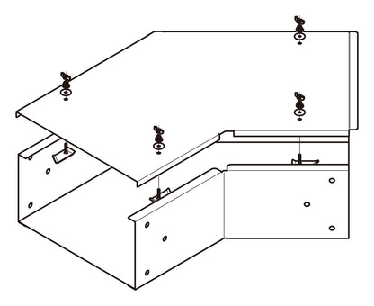 P-DPA502045|水平ベンドダクト標準色塗装