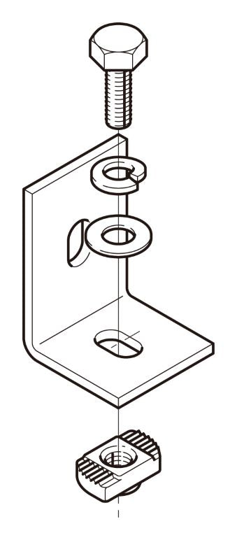 P-DPHS1|水平用振れ止め金具