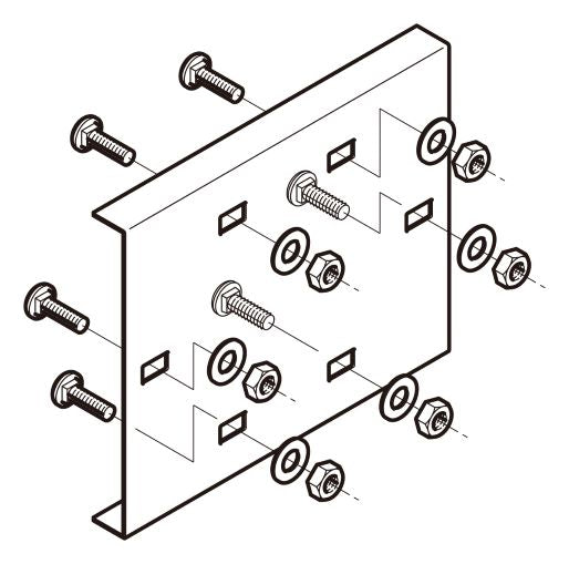 P-DPSG100|直線継ぎ金具 標準色塗装