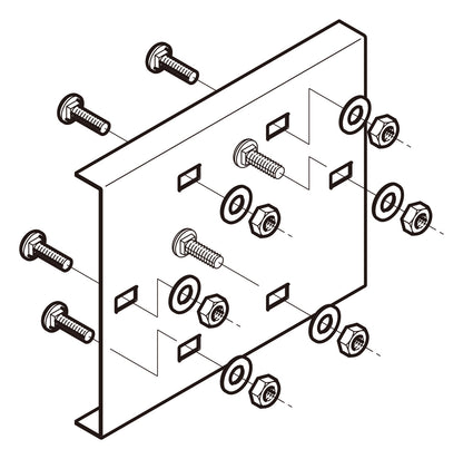 P-DPSG200|直線継ぎ金具 標準色塗装