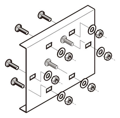 P-DPSG300|直線継ぎ金具 標準色塗装