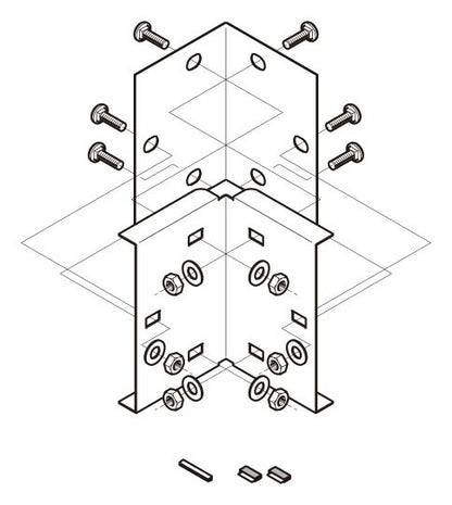 P-DPTG200|直角曲り継ぎ金具