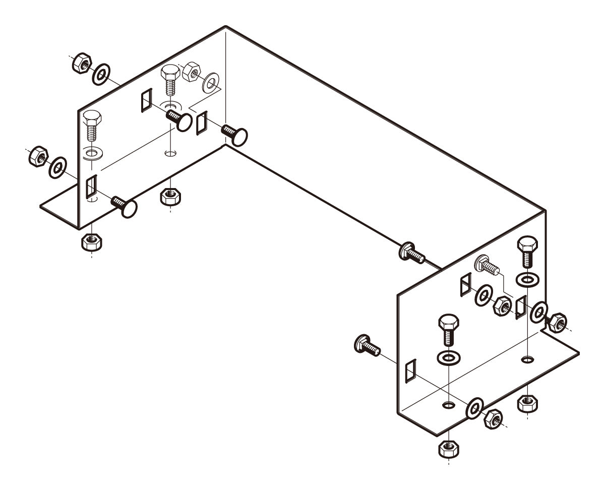 P-DPU4030|盤接続金具 標準色塗装