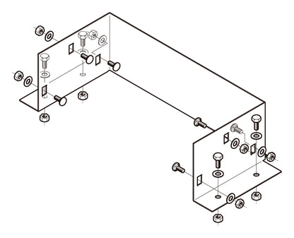 P-DPU4030|盤接続金具 標準色塗装