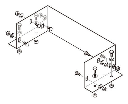 P-DPU4030|盤接続金具 標準色塗装