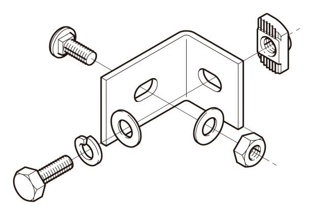 P-DPVS1|垂直用振れ止め金具