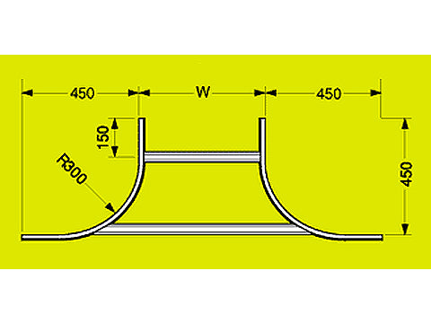 QRZT50|特殊T形分岐ラック