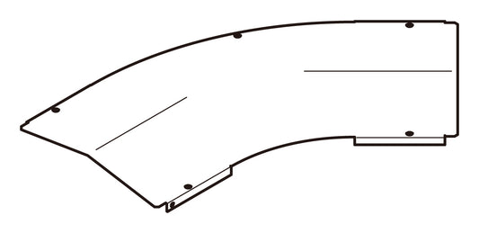 S-CVA345Y|水平ベンド屋根形カバー