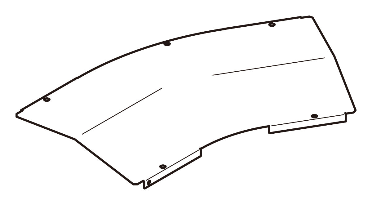 S-CVA830Y|水平ベンド屋根形カバー
