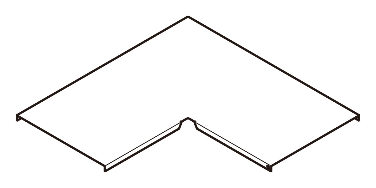 S-CVLAC90|内・外直角L形分岐カバー