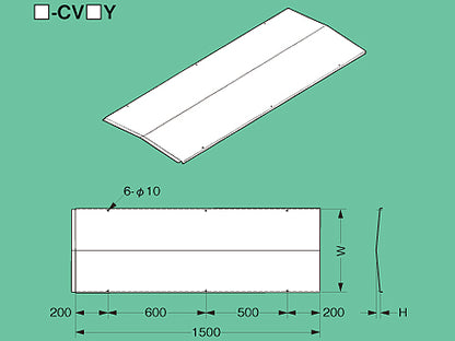 SD-CV60Y|直線屋根形カバー