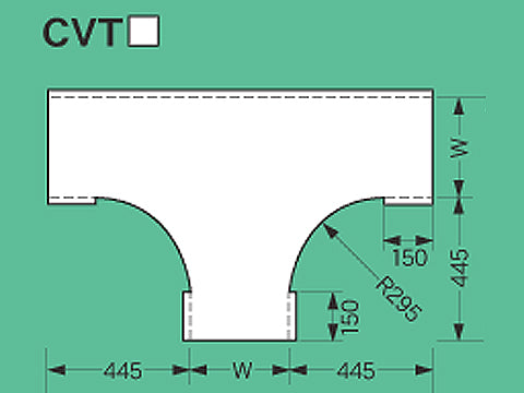 SD-CVT20|T形分岐カバー SD製