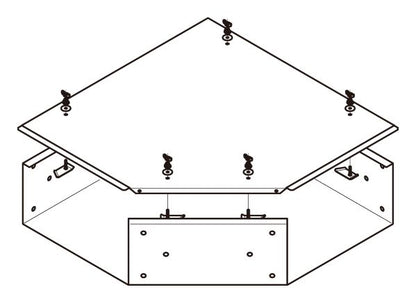 SD-DPLA6020|外直角L形分岐ダクト