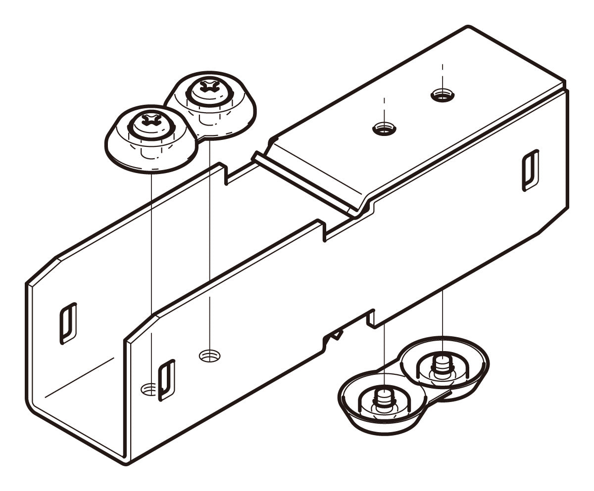 S-DGURD2|開口上下向き違い継ぎ金具