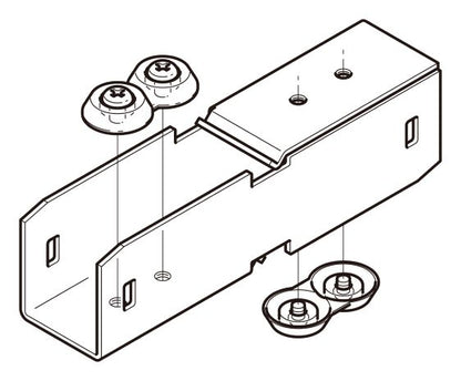 S-DGURD2|開口上下向き違い継ぎ金具