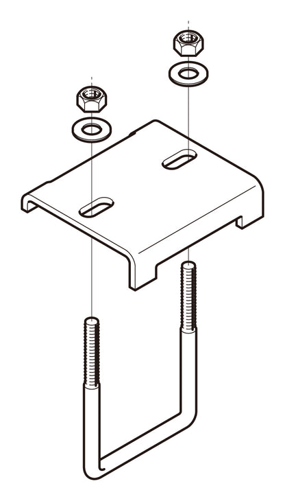 S-DH2UL19|形鋼用交差支持金具