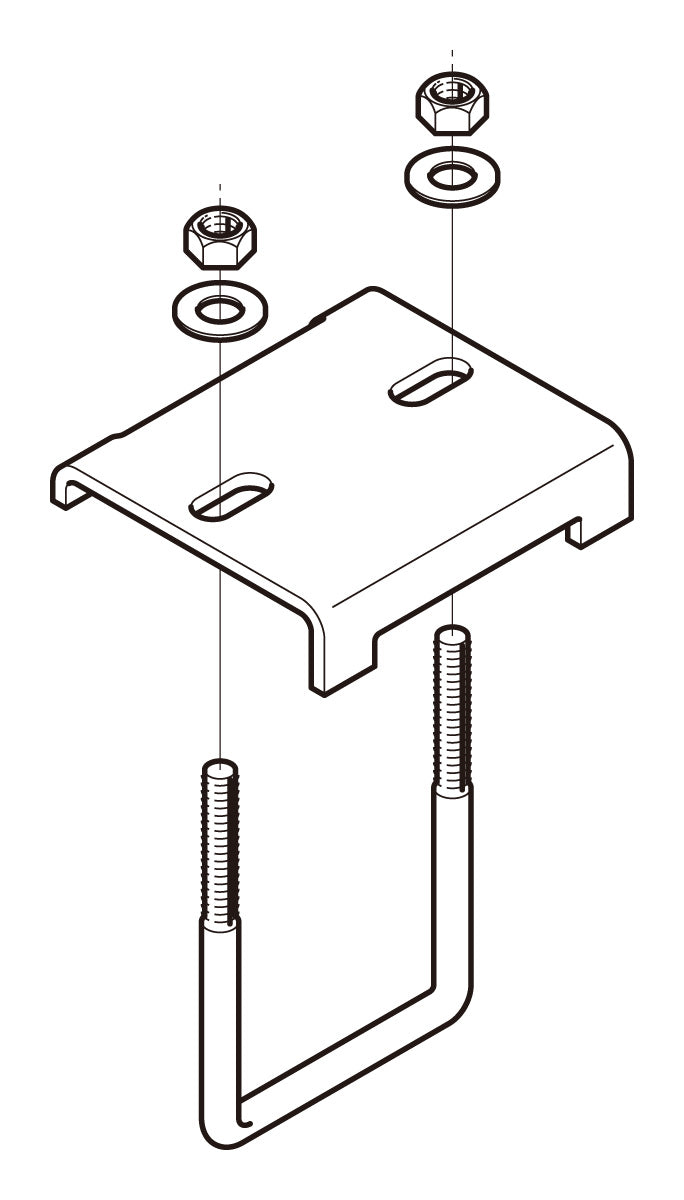 S-DH2UL|形鋼用交差支持金具