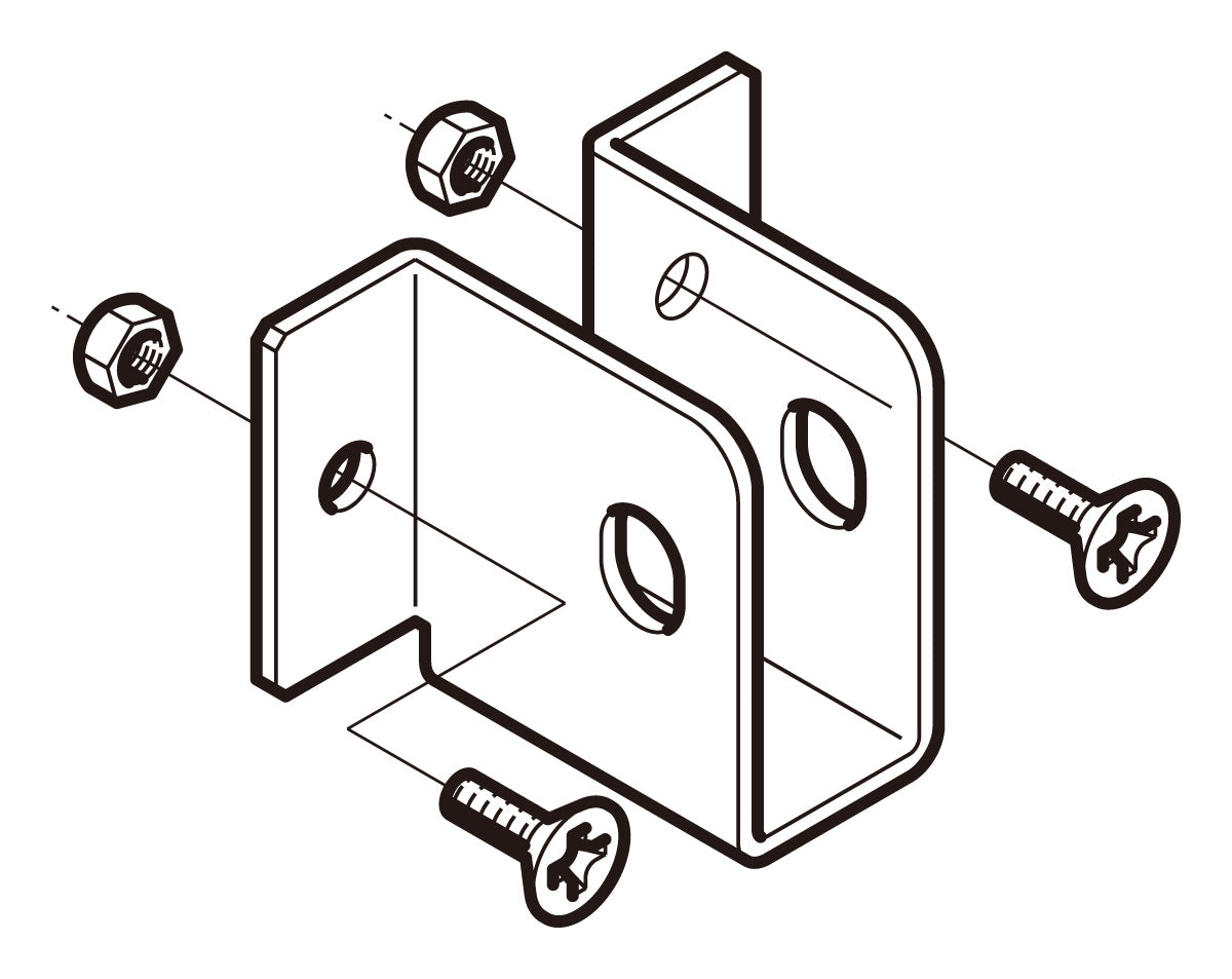 SD-PE15|立上りケーブル支持桁受金具