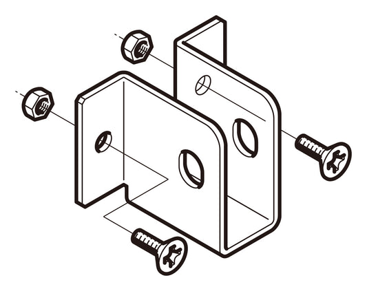 SD-PE15|立上りケーブル支持桁受金具