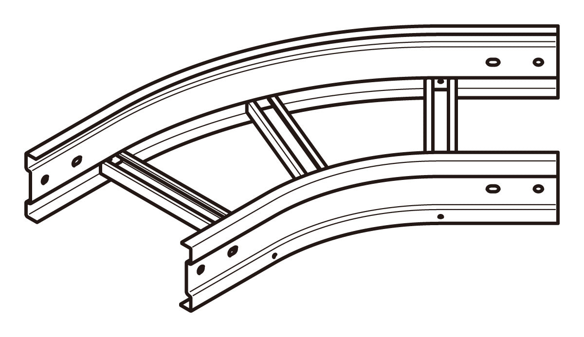 SD-QRA645|水平ベンドラック 45゜