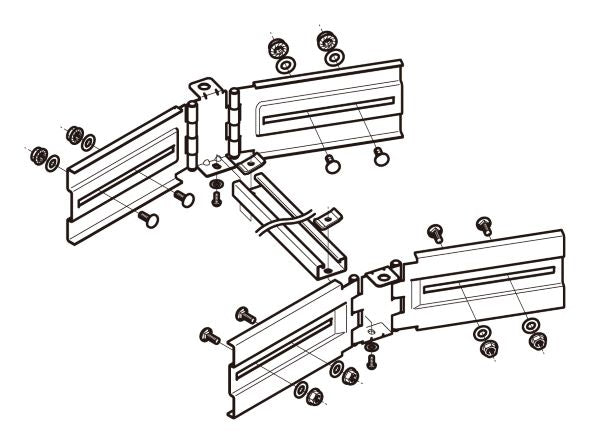 SD-QRB2G|子桁付水平自在継ぎ金具