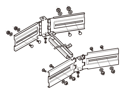 SD-QRB2|子桁付水平自在継ぎ金具
