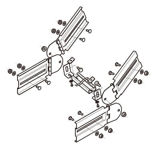 SD-QRB3G|子桁付上下左右自在継金具