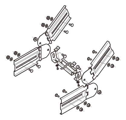 SD-QRB3|子桁付上下左右自在継金具