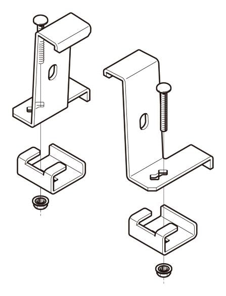 SD-QRS1M4050|みぞ形鋼用振れ止め金具