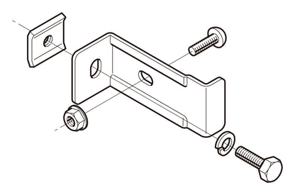 SD-QRS4N|立上ラック支持金具
